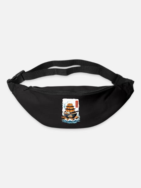 Asian Food Kanji Sign Aesthetic Design - Bum bag - black