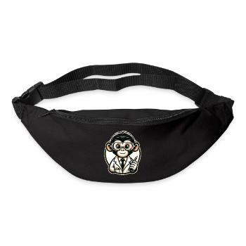 Cute Monkey Scientist - Gürteltasche - Schwarz - Vorne