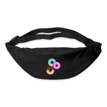 Donut Themed Donut Sprayed Funny Cute - Bum bag - black - Front