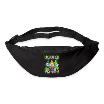 Gartenzwerge Gartenarbeit - Gürteltasche - Schwarz - Vorne