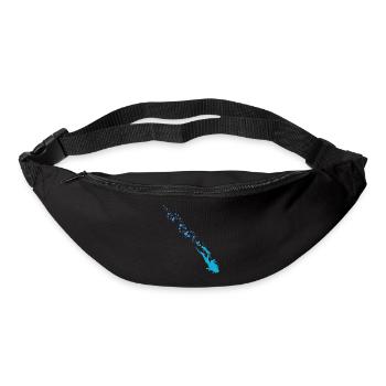 23F 0310 bk - Sac banane - noir - Devant