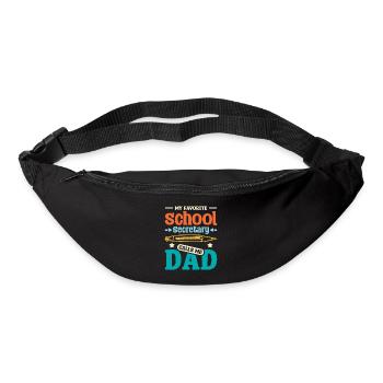 My favorite School secretary calls me dad - Bum bag - black - Front