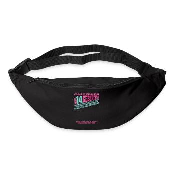 14th Birthday Girl & Boy Guestbook - Bum bag - black - Front