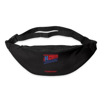 14th Birthday Girl & Boy Guestbook - Bum bag - black - Front