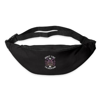 Crochet Knitting Sewing Seamstress Gift - Bum bag - black - Front