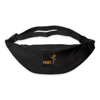 Eat Sleep Paint Repeat Vehicle Car Spray Car - Bum bag - black - Front