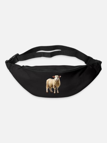 Das Schaf ist ein Landschaftspfleger - Gürteltasche - Schwarz