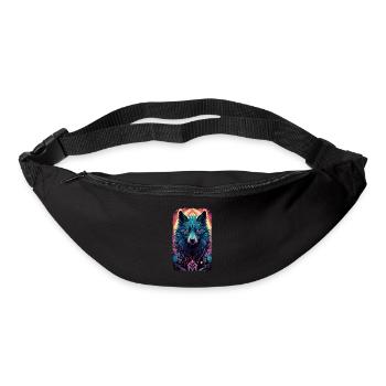 Spirit Wolf Fox Aesthetic Japanese Kitsune - Bum bag - black - Front