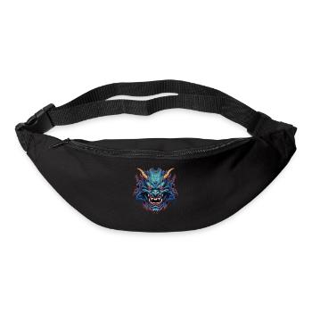 Japanese Hannya Demon Samurai Warrior Oni Mask - Bum bag - black - Front