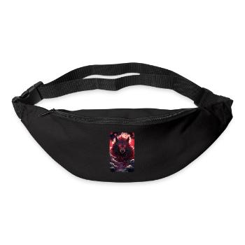 Spirit Wolf Fox Aesthetic Japanese Kitsune - Bum bag - black - Front