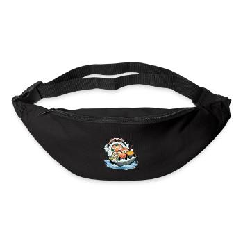 Funny Sushi Yokai Monster Loves Sushi - Bum bag - black - Front