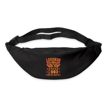 Les légendes sont nées en janvier 1992 - Sac banane - noir - Devant