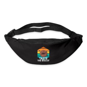 Schmecken Sie den Keks Schmecken Sie die Güte - Gürteltasche - Schwarz - Vorne