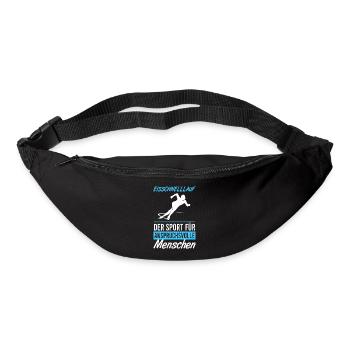 Cadeau de patinage de vitesse pour les connaisseurs - Sac banane - noir - Devant
