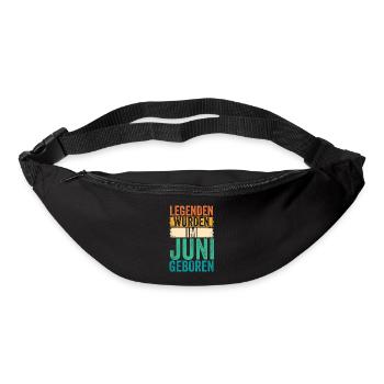 Les légendes sont nées en juin - Sac banane - noir - Devant