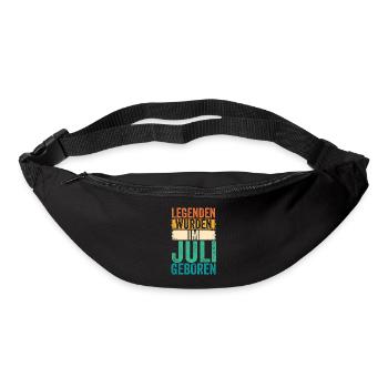 Les légendes sont nées en juillet - Sac banane - noir - Devant