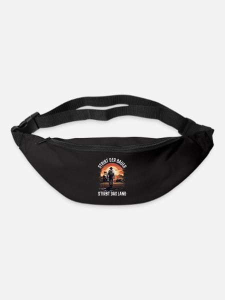 Peasant power: If the farmer dies, the land dies - Bum bag - black