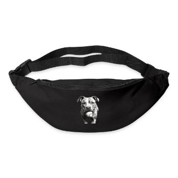Pitbull Propriétaire de chien Vêtements de - Sac banane - noir - Devant