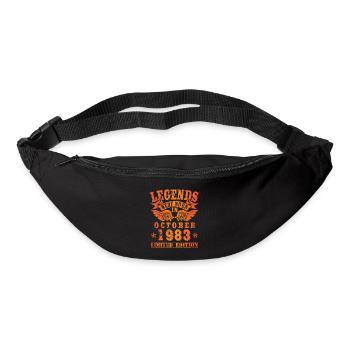 Legends were born in Oktober 1983 Geburtstag - Gürteltasche - Schwarz - Vorne
