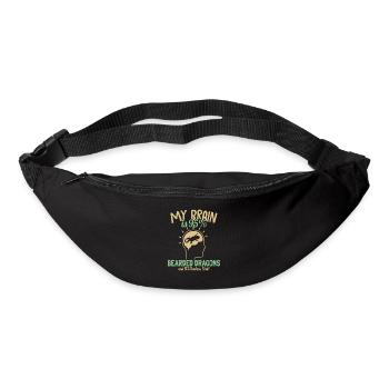 My Brain is 95% Bearded Dragon Pogona Lizard - Bum bag - black - Front