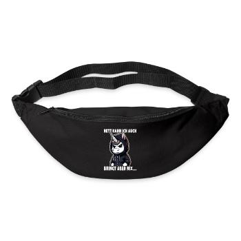 I can also be a sarcastic unicorn lover - Bum bag - black - Front