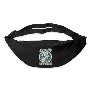 Chines New Year of Dragon Minimalist Line Art - Bum bag - black - Front