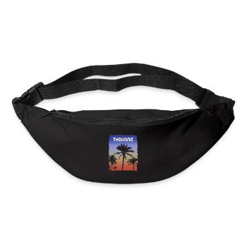 Thailand Sunset Vacation Souvenir Palm Tree - Bum bag - black - Front