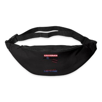 17th Birthday Girl & Boy Guestbook - Bum bag - black - Front