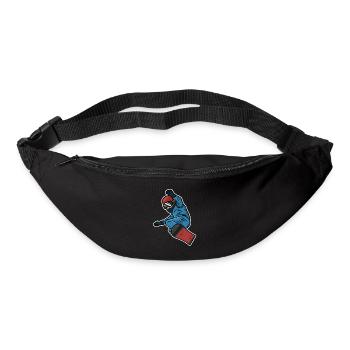 Kleiner Snowboarder - Gürteltasche - Schwarz - Vorne