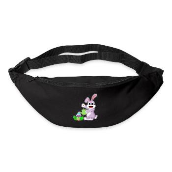 Jardin de Pâques Bunny - Sac banane - noir - Devant