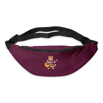 Acoustic Guitar Cat - Bum bag - burgundy - Front