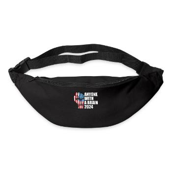 2024 Brain Vote Democracy Anti- Tee - Bum bag - black - Front