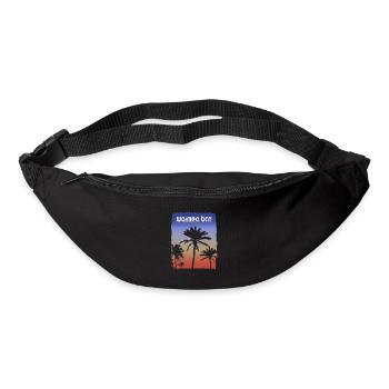 Waimea Bay Oahu Hawaii Sunset Vacation Souvenir - Bum bag - black - Front