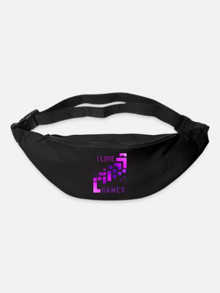 I love games - Gürteltasche - Schwarz