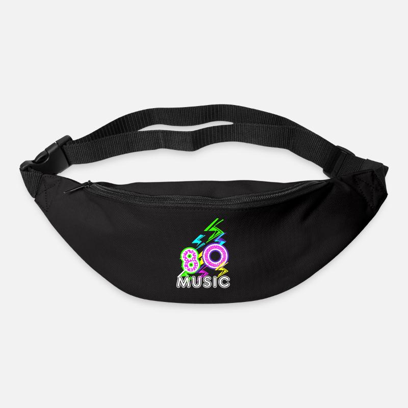 années 80 - Sac banane - noir