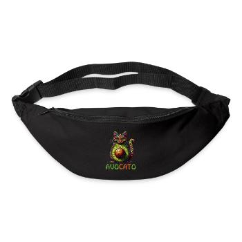 AVOCATO EINE LUSTIGE BUNTE FUSION AUS KATZE UND AVOCADO - Gürteltasche - Schwarz - Vorne