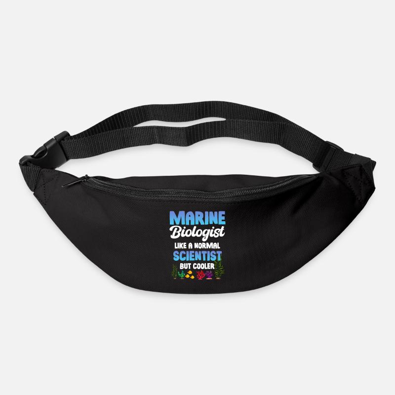 Biologiste marin comme un scientifique normal, - Sac banane - noir