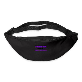 Friseurin Spruch Friseur Lustig Friseurin Geschenk - Gürteltasche - Schwarz - Vorne