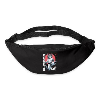 Funny Cat Karate Cat Martial Arts Design - Bum bag - black - Front