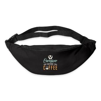 Caregiver Before Coffee Caregiving Coffee Lover - Bum bag - black - Front