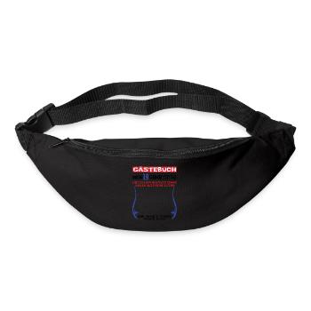 Livre d’or 19e anniversaire homme et femme - Sac banane - noir - Devant