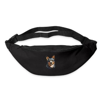 Australischer Rinderhund - Gürteltasche - Schwarz - Vorne