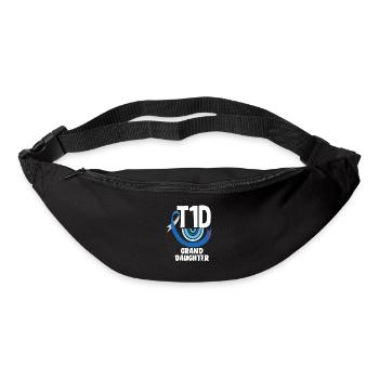 T1D Diabetes Typ 1 Diabetiker Geschenk - Gürteltasche - Schwarz - Vorne
