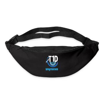 T1D Diabetes Typ 1 Diabetiker Geschenk - Gürteltasche - Schwarz - Vorne