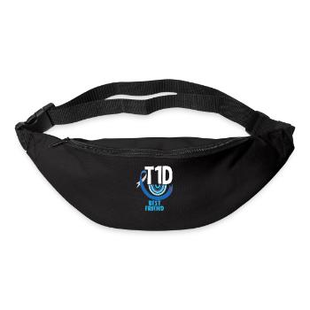 Cadeau pour diabétiques de type 1 pour diabétiques de type 1 - Sac banane - noir - Devant