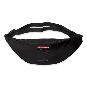 Livre d’or 19e anniversaire homme et femme - Sac banane - noir - Devant