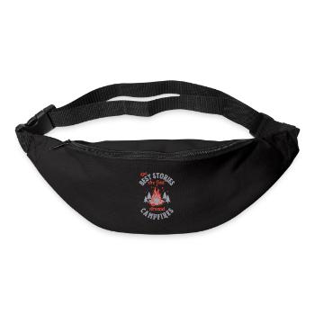 The Best Stories are Told Around Campfires - Bum bag - black - Front