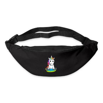 Einhorn Fabelwesen Schwimmreifen Schwimmer Kind - Gürteltasche - Schwarz - Vorne