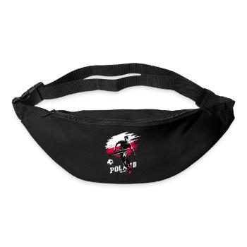 Football Poland Poland Flag Flag Player Grunge - Bum bag - black - Front