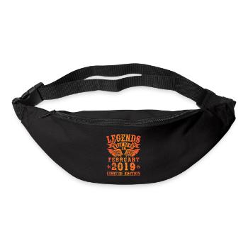 Legends were born in Februar 2019 Geburtstag - Gürteltasche - Schwarz - Vorne